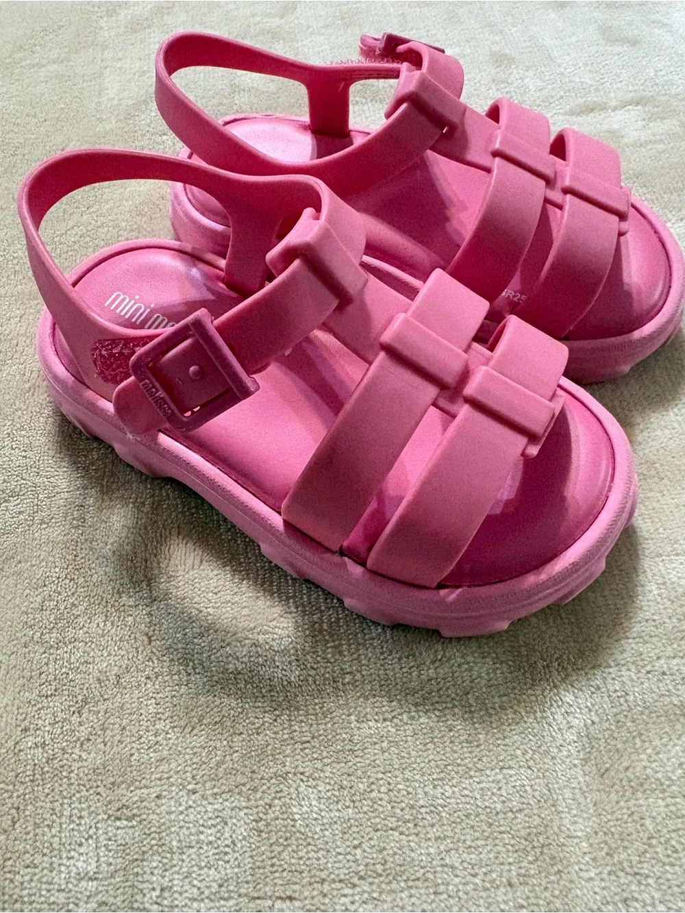 Mini Melissa Ella Pink Toddler Sandals - 8